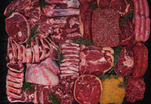 Load image into Gallery viewer, Beef and Lamb with parsley in a refrigerated box for cool transport to NSW, VIC, SA, ACT, QLD, NT