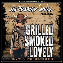 Load image into Gallery viewer, Heavenly Hell BBQ Rub - THE GRILLED THE SMOKED AND THE LOVELY
